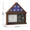 Flash Furniture Quincy Flag and Certificate Display Case, Solid Pine Wood, Fits 9x5 Folded Burial Flag, Dark Brown HMHD-22M192Y-RSTBRN-GG - alternate 8